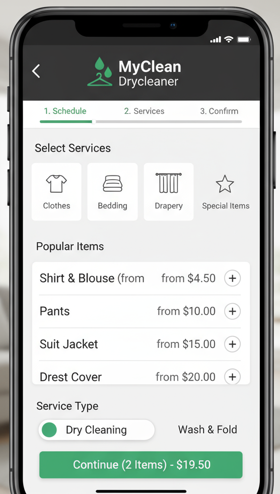 MyClean Drycleaner App
